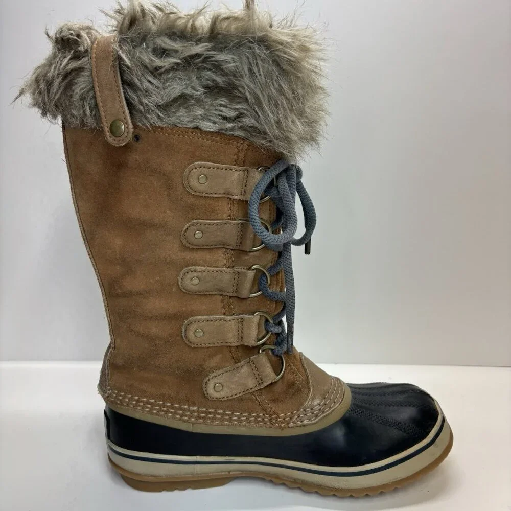 SOREL Joan of Artic Snow‎ Winter Boots Waterproof Insulated Lace Up Women Sz 7 - Picture 12 of 14